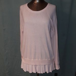 * AB Studio Layered Look L/S Sweater Blush Peach